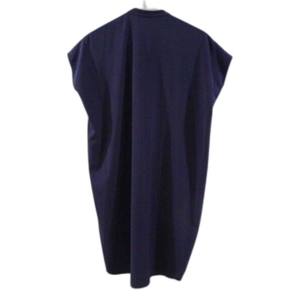 Vince Cap Sleeve Shift Dress With Pockets - Navy XS - Picture 3 of 8